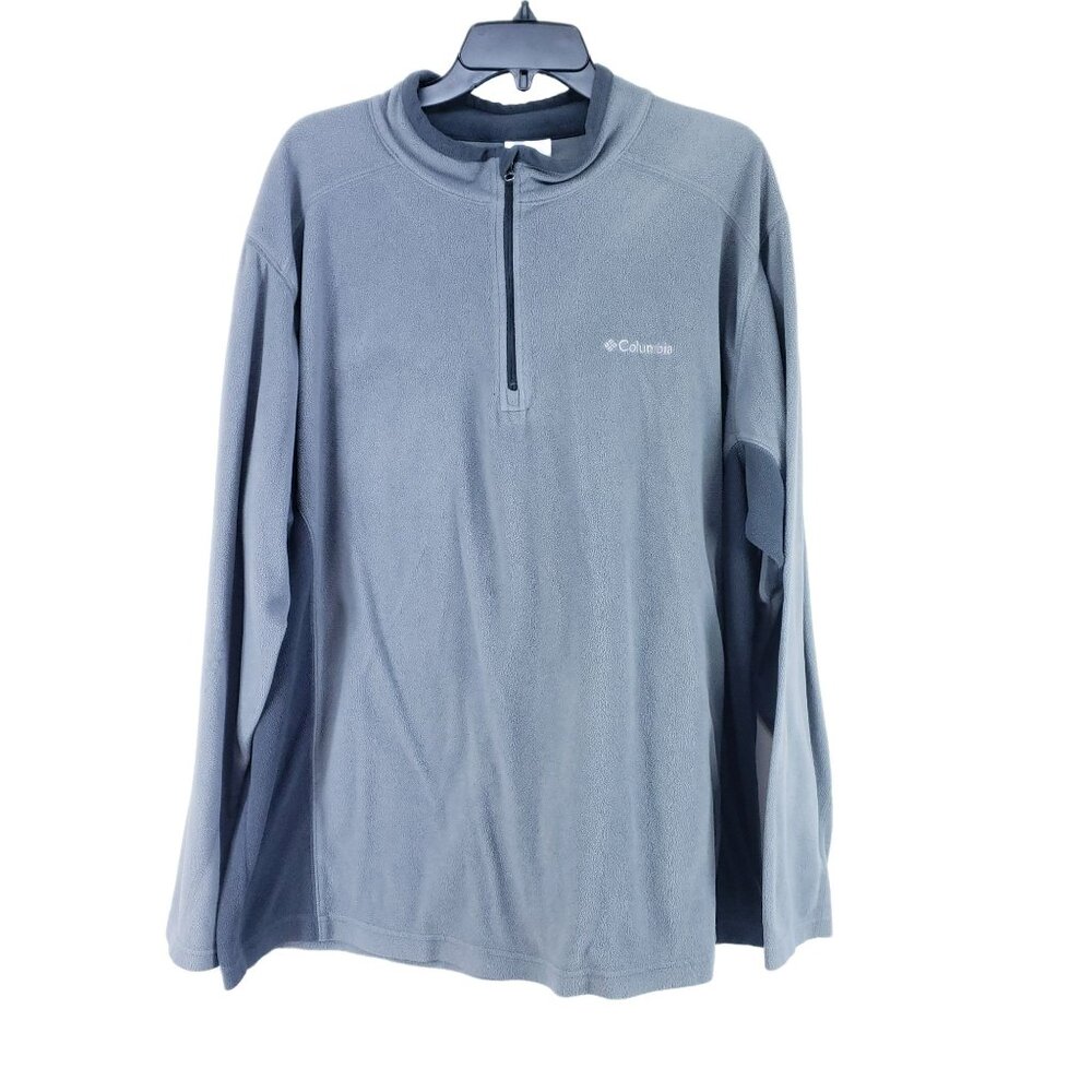 Columbia Fleece Half Zip Pullover Men's XXL Gray